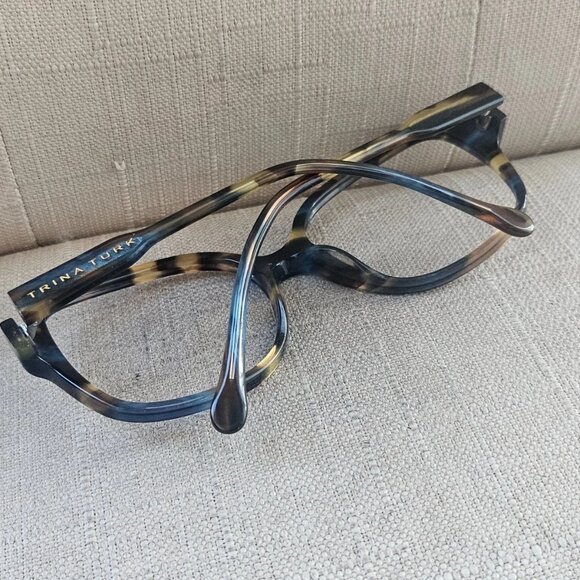 Trina Turk Ladies Eyeglasses Sunglasses Frame BLUE STRIPE KIAMA Glasses Eyewear - Picture 9 of 12